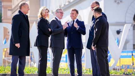 Guerre en Ukraine : Emmanuel Macron, Keir Starmer, Friedrich Merz et Donald Tusk reçus par Volodymyr Zelensky à Kiev
