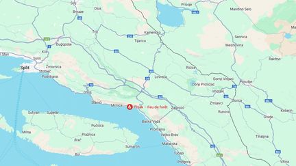 Des habitants et des touristes évacués à cause d’un incendie sur la côte croate