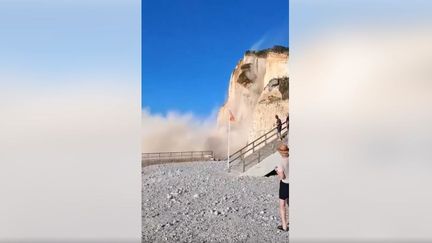 Un pan de falaise s’effondre près de la plage des Petites-Dalles, en Seine-Maritime, sans faire de blessé
