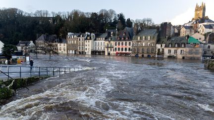 Crues dans le Finistère : à Quimperlé, la Laïta déborde pour la deuxième fois en deux semaines