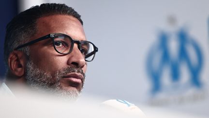 « Mon objectif est de mettre l’OM au plus haut », affirme Habib Beye, le nouvel entraîneur du club, lors de sa première conférence de presse