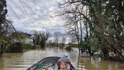 Les paysages du Lot-et-Garonne sous les eaux, en raison de crues exceptionnelles