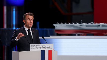 Le futur porte-avions français portera le nom de « France libre », annonce Emmanuel Macron