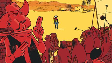 « L’Homme qui a vu », making-of en BD génialement drôle et décalé de Guillaume Bouzard sur la nouvelle adaptation de Lucky Luke