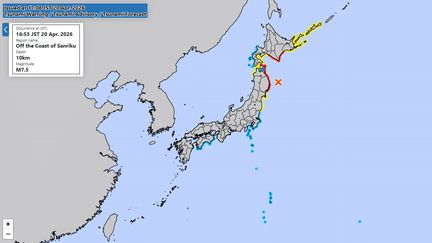 Un séisme de magnitude 7,4 touche le nord du Japon, une alerte au tsunami émise