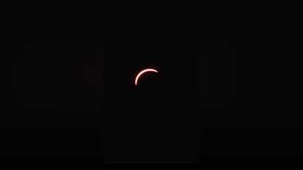 L’éclipse solaire vue depuis Biarritz, avec un taux d’obscuration de 99,5 %